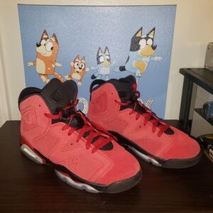 Jordan Red and Black High-Top Sneakers